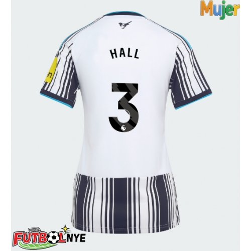 Camiseta Newcastle United Lewis Hall #3 Primera Equipación para mujer 2026-27 manga corta